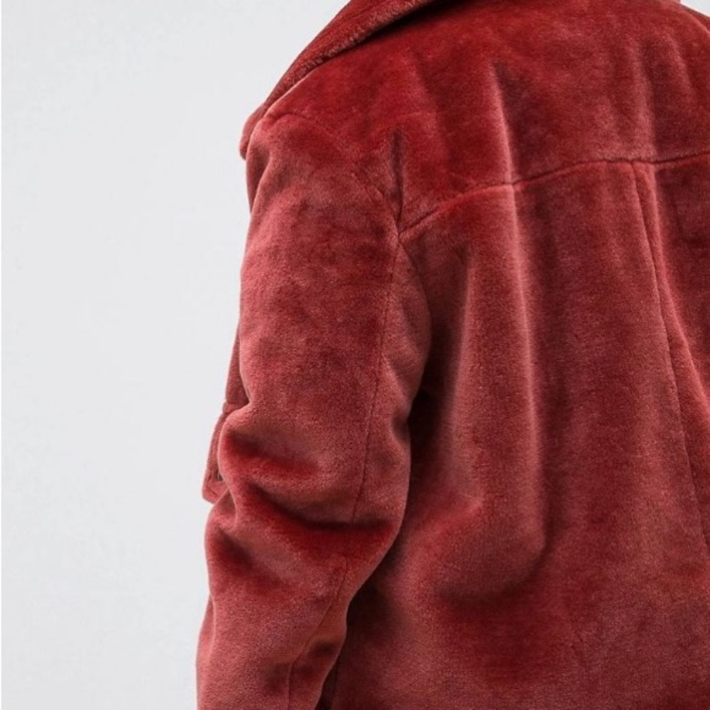 ASOS Curve Red Bomber Jacket - Picture 5 of 14